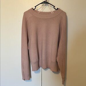 Women's Ribbed Sweater - Tan